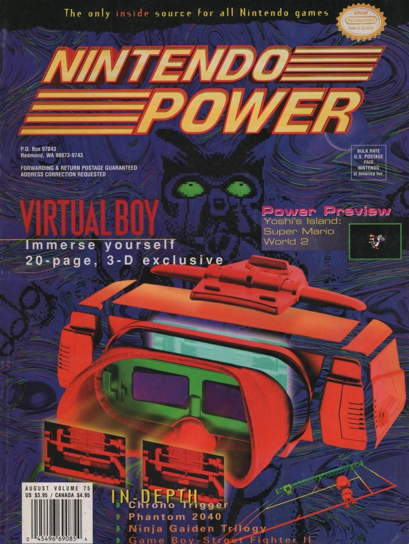 La copertina di Nintendo Power dedicata al Virtual Boy