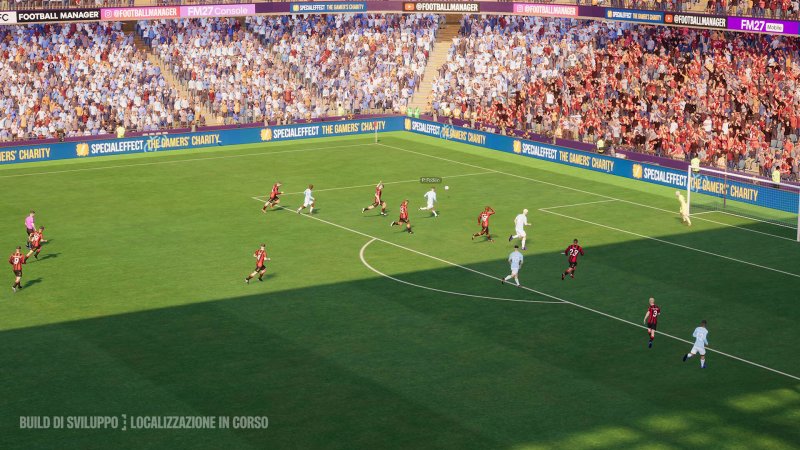 Una sequenza di gioco di Football Manager 27