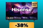 La smart TV QLED Hisense da 75" è in promozione su Amazon: puoi acquistarla in sconto del 38%