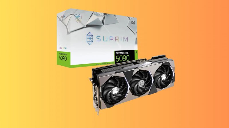 La scheda video MSI GeForce RTX 5090 SUPRIM SOC 32GB