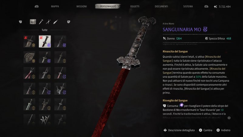 La Sanguinaria Mo è un'arma potente e veloce